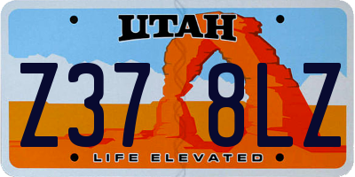 UT license plate Z378LZ