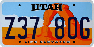 UT license plate Z378OG