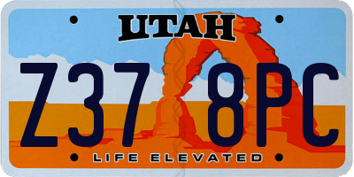UT license plate Z378PC