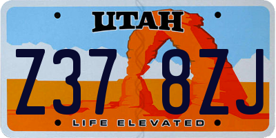 UT license plate Z378ZJ