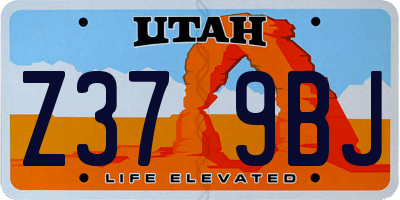 UT license plate Z379BJ