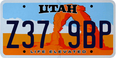 UT license plate Z379BP