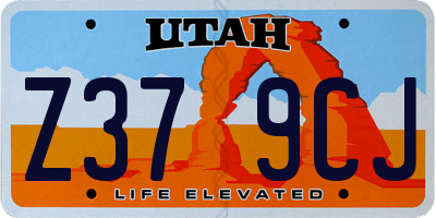 UT license plate Z379CJ