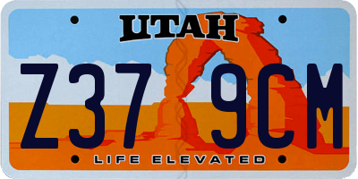 UT license plate Z379CM