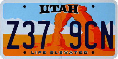UT license plate Z379CN