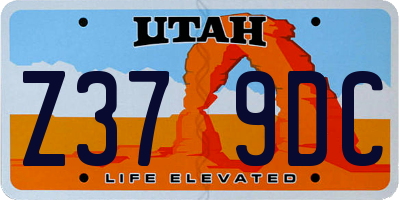 UT license plate Z379DC