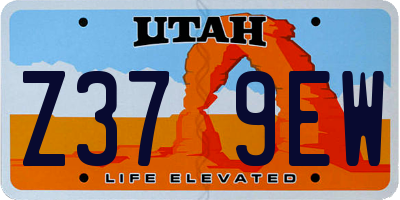 UT license plate Z379EW
