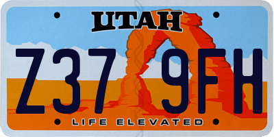 UT license plate Z379FH