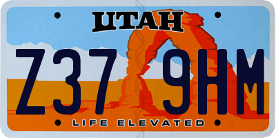 UT license plate Z379HM