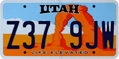 UT license plate Z379JW