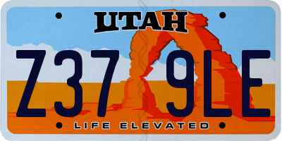 UT license plate Z379LE