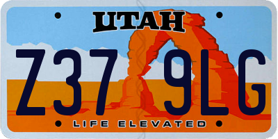 UT license plate Z379LG