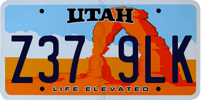 UT license plate Z379LK