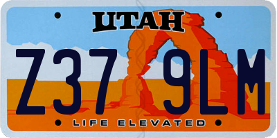UT license plate Z379LM