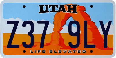 UT license plate Z379LY