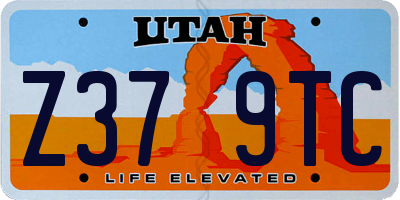 UT license plate Z379TC
