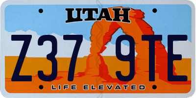 UT license plate Z379TE