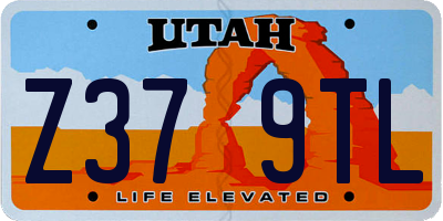 UT license plate Z379TL