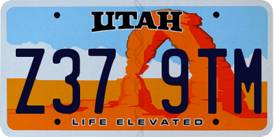UT license plate Z379TM