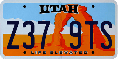 UT license plate Z379TS