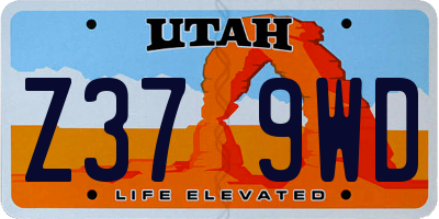 UT license plate Z379WD