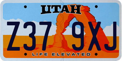UT license plate Z379XJ