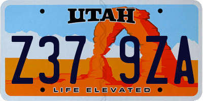 UT license plate Z379ZA