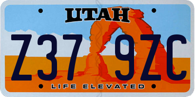 UT license plate Z379ZC