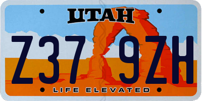 UT license plate Z379ZH