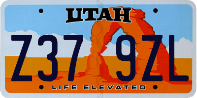 UT license plate Z379ZL
