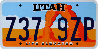 UT license plate Z379ZP