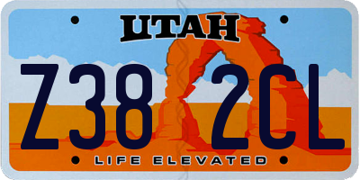 UT license plate Z382CL