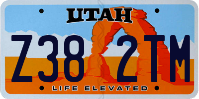 UT license plate Z382TM