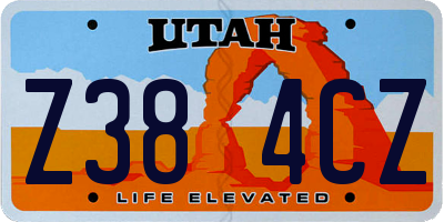 UT license plate Z384CZ