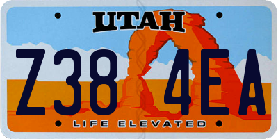 UT license plate Z384EA