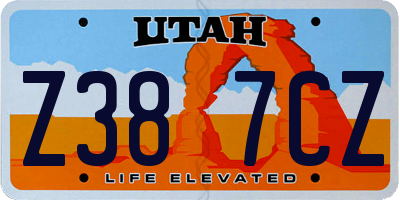 UT license plate Z387CZ