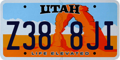 UT license plate Z388JI