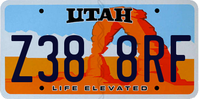 UT license plate Z388RF