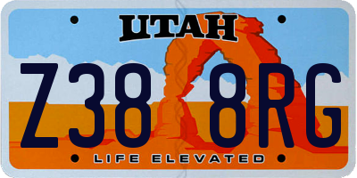UT license plate Z388RG