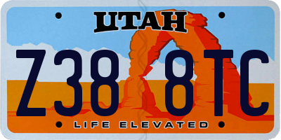 UT license plate Z388TC