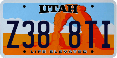 UT license plate Z388TI