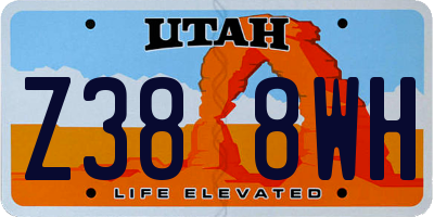 UT license plate Z388WH