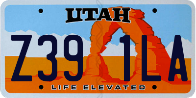 UT license plate Z391LA