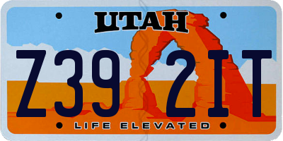 UT license plate Z392IT
