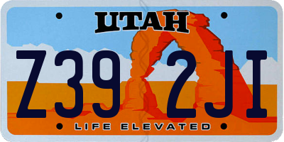 UT license plate Z392JI
