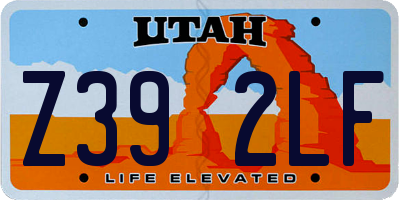 UT license plate Z392LF