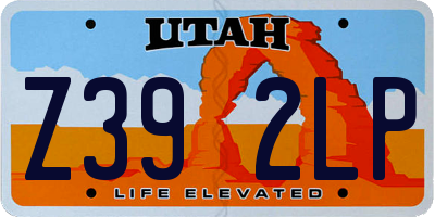 UT license plate Z392LP