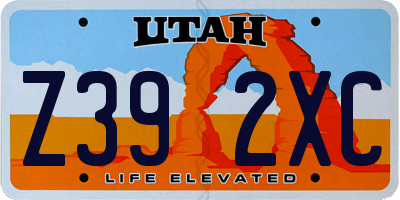 UT license plate Z392XC
