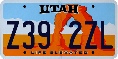 UT license plate Z392ZL