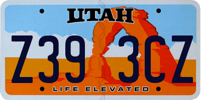 UT license plate Z393CZ